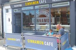 Cinnamon Cafe banners - branded cafe banners