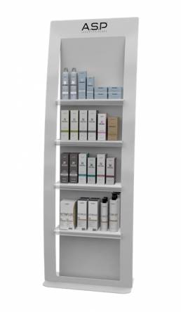 Premium quality free standing display unit - FSDU for ASP hair products - point of purchase, point of sale