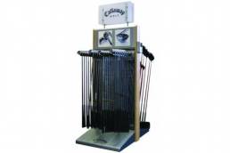 Free standing display units for golf clubs Callaway