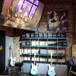 Wall graphics for Fender display