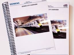 printed training manuals and booklet printing for Siemens