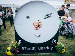 Smoke Alarm photo opp board